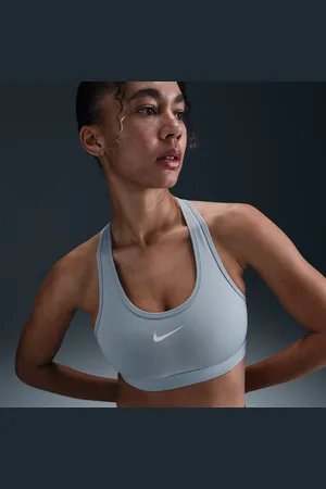 Nike Swoosh gepolsterter Sport-BH mit mittlerem Halt