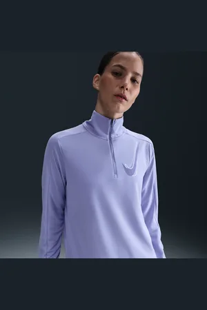 Nike Swoosh Dri-FIT Mid Layer mit Halbreißverschluss fürs Laufen (Damen)