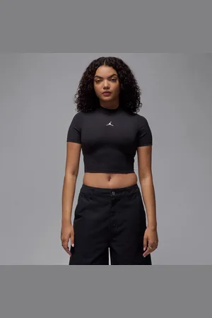 Jordan Kurzarmshirt aus Strickmaterial mit verkürztem Schnitt (Damen)