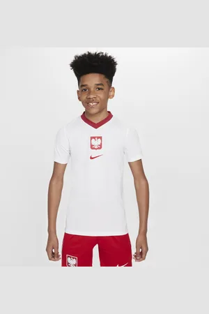 Nike Polen 2024/25 Home Dri-FIT Fußball-Kurzarmshirt für ältere Kinder