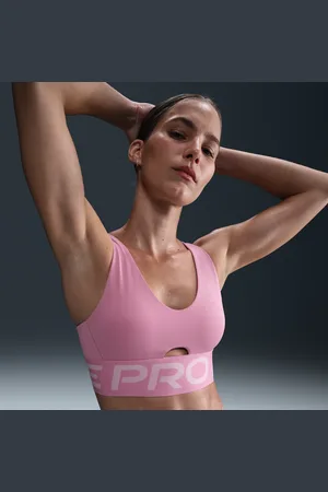 Nike Pro Indy Plunge gepolsterter Sport-BH mit mittlerem Halt