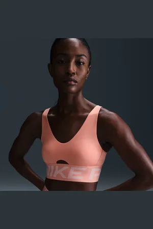 Nike Pro Indy Plunge gepolsterter Sport-BH mit mittlerem Halt
