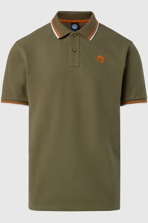 North Sails Poloshirt mit gestreiften Einfassungen