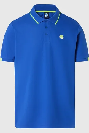 North Sails Poloshirt mit Neon-Logo