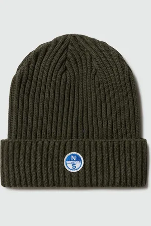 North Sails Rippmütze mit Logo-Aufnäher