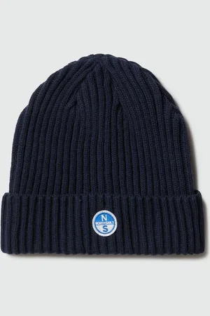 North Sails Rippmütze mit Logo-Aufnäher