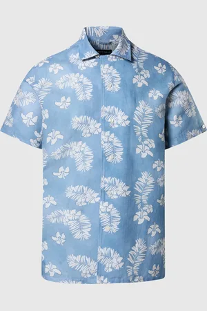 North Sails Bowling-Shirt mit Tropenmuster