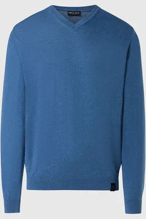 North Sails Pullover mit V-Ausschnitt und Logoetikett