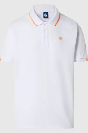 North Sails Poloshirt mit Neon-Logo