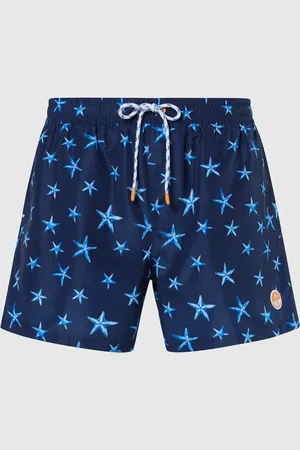 North Sails REPREVE®-Badeshorts mit Meeres-Print