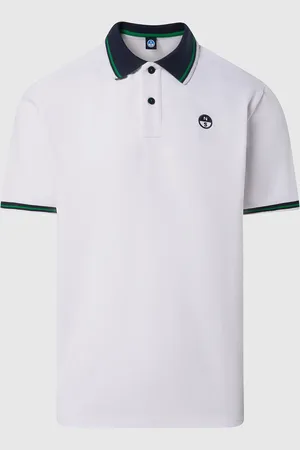 North Sails Poloshirt mit gestreiften Einfassungen