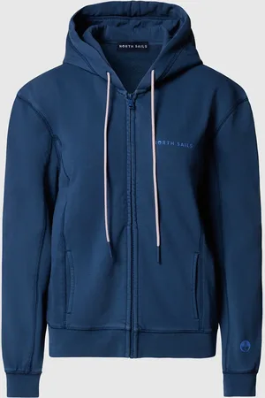 North Sails Hoodie mit durchgehendem Reißverschluss und -Print