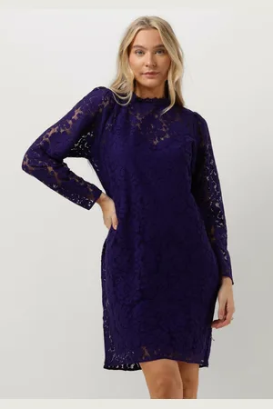 Jansen Amsterdam Damen Kleider Lc587 Dress Lace Long Sleeves - - Größe XL