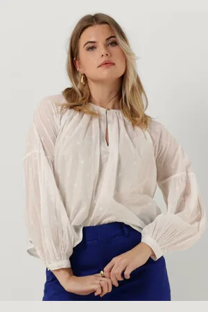 Scotch&Soda Damen Blusen Tie Front Easy Volume Dobby Blouse - - Größe 36