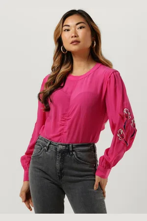 Scotch&Soda Damen Blusen Ruched Waist Blouse With Extended Shoulder - - Größe 34
