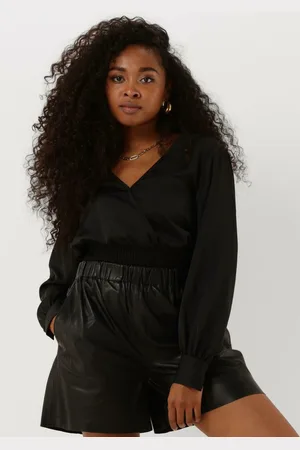 ANOTHER LABEL Damen Tops & T-Shirts Linnea Shiny Top L/s - - Größe XL