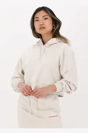 Calvin Klein Damen Pullover & Cardigans Two Tone Monogram Hoodie - - Größe XL
