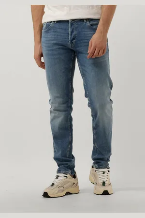 Cast Iron Herren Jeans Shiftback Regular Tapered Medium Indigo Wash - - Größe 28/32