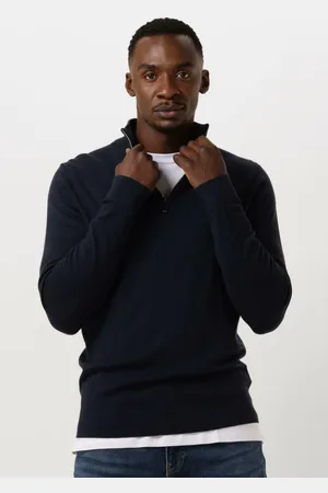 Calvin Klein Herren Pullover & Cardigans Merino Quarter Zip - - Größe XL