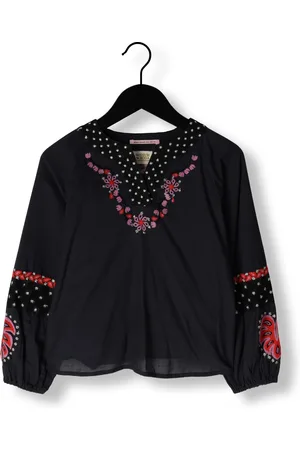 Scotch&Soda Mädchen Blusen Embroidered Structured Cotton Top - - Größe 116