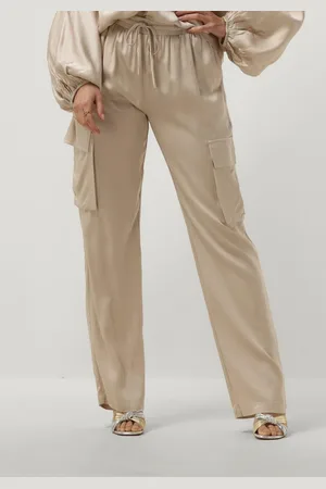 Resort Finest Damen Hosen Satin Cargo Pants - - Größe XL