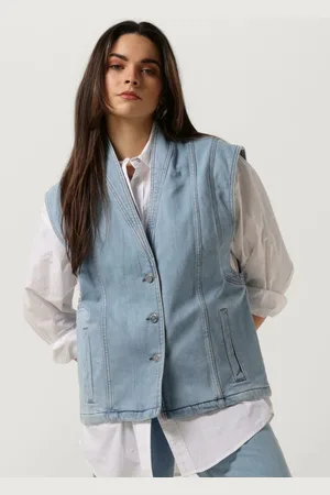 ANOTHER LABEL Damen Blazers Unni Denim Vest - - Größe S