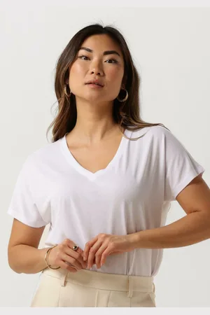 MSCH Damen Tops & T-Shirts Mschfenya Modal V Neck Tee - - Größe XS/S