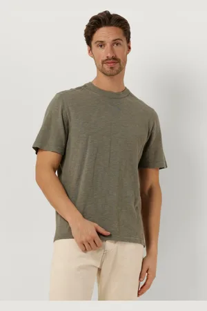 SELECTED Herren Polos & T-Shirts Slhberg Linen Ss Knit Tee Noos - - Größe XL
