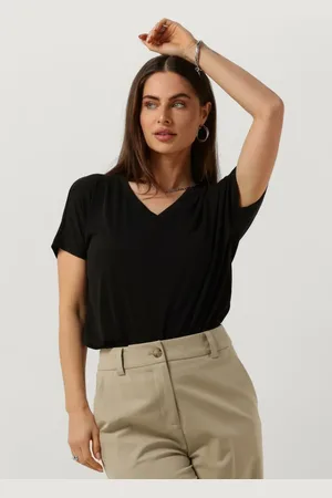MSCH Damen Tops & T-Shirts Mschfenya Modal V Neck Tee - - Größe XS/S