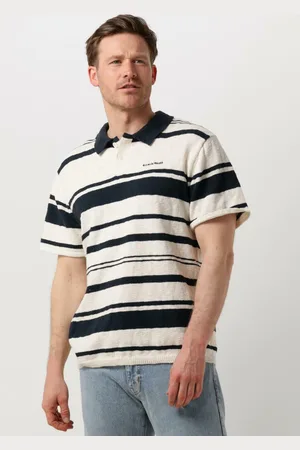 Anerkjendt Herren Polos & T-Shirts Aksofus Stripe S/s Knit - - Größe S