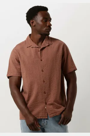 Anerkjendt Herren Hemden Akleo S/s Seersucker Shirt - - Größe XL