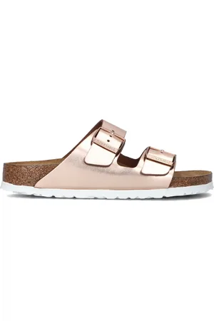 Birkenstock Damen Pantoletten Arizona Met Shine - - Größe 36