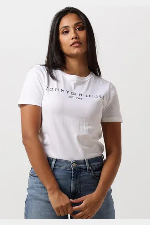 Tommy Hilfiger Damen Tops & T-Shirts Rec Corp Logo C-nk - - Größe XL