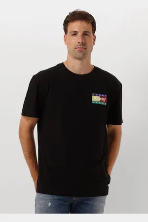 Tommy Hilfiger Herren Polos & T-Shirts Tjm Reg Pop Color Flag - - Größe S