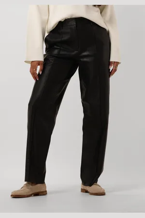 SELECTED Damen Hosen Slfannemai Mw Leather Pant - - Größe 36