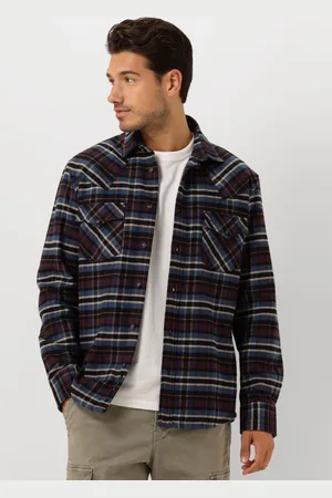 Butcher of Blue Herren Hemden Lanton Western Check Shirt - - Größe XXL