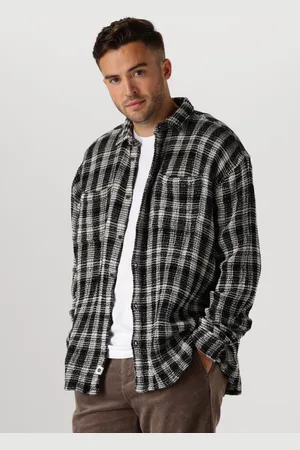 Anerkjendt Herren Overshirts Aklouis Structure Check Shirt - - Größe XXL