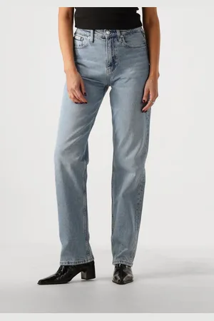 Calvin Klein Damen Jeans High Rise Straight - - Größe 25/32