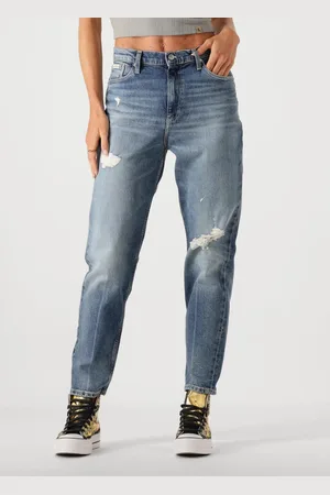 Calvin Klein Damen Jeans Mom Jean - - Größe 26/28