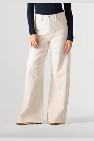 Tommy Hilfiger Damen Jeans Tjw Ecru Wide Leg - - Größe 30/32
