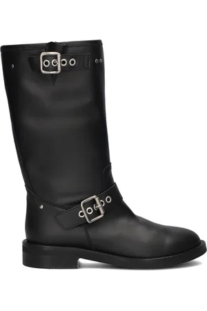 Via Roma Damen Stiefel Biker Fibbie Middle - - Größe 37