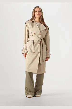 beaumont Damen Jacken Maxy Trench Coat - - Größe 36