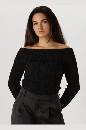 Gestuz Damen Tops & T-Shirts Silvigz Rib Ls Off Shoulder - - Größe 34