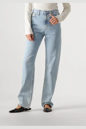 Calvin Klein Damen Jeans High Rise Straight - - Größe 25/32