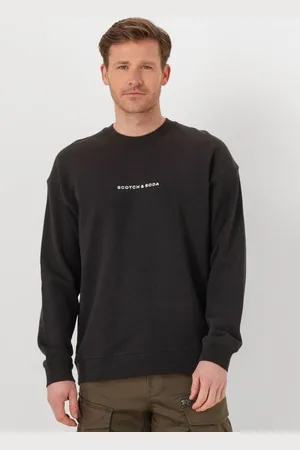 Scotch&Soda Herren Pullover & Cardigans Logo Front Chest Sweatshirt - - Größe XL