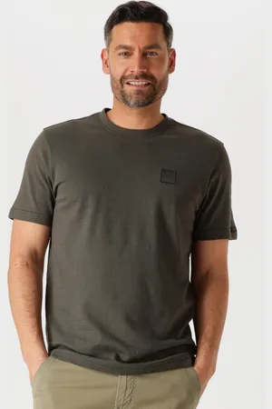 PME Legend™ Herren Polos & T-Shirts Short Sleeve R-neck Jacquard Stripes - - Größe XL