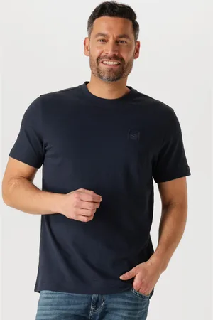 PME Legend™ Herren Polos & T-Shirts Short Sleeve R-neck Jacquard Stripes - - Größe XL