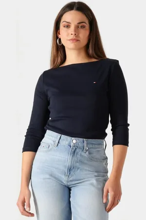 Tommy Hilfiger Damen Tops & T-Shirts New Cody Slim Boat-nk 3/4slv - - Größe S