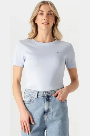 Tommy Hilfiger Damen Tops & T-Shirts Slim Cody C-nk Ss - - Größe XL
