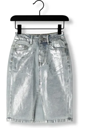 Indian Blue Jeans Mädchen Röcke Long Denim Skirt Silver - - Größe 116